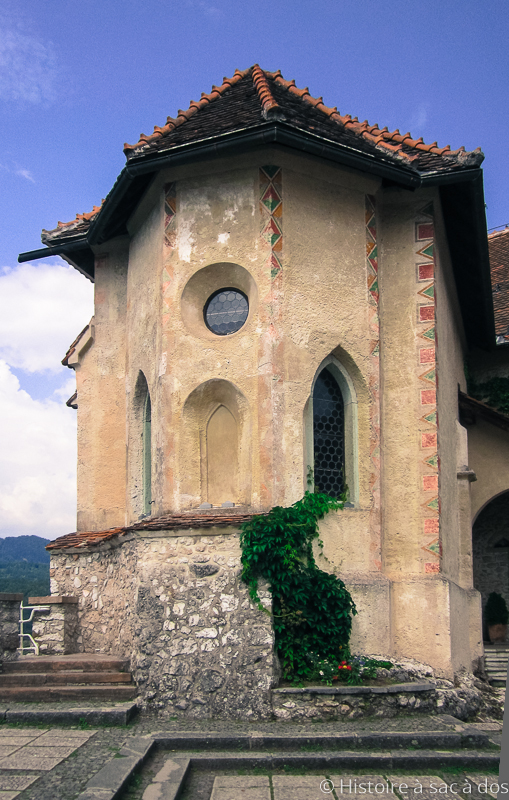 Chapelle du château de Bled en Slovénie
