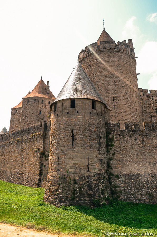 Cité de Carcassonne après les restaurations de Viollet-le-Duc