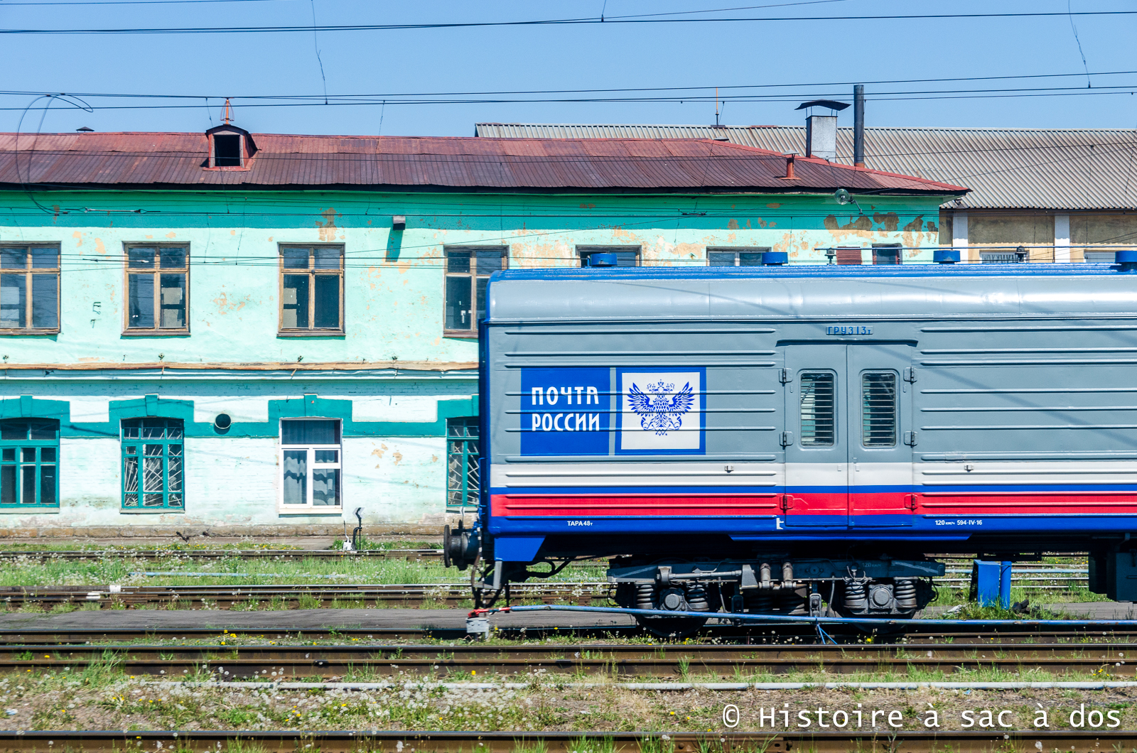 Gare étape du Transsibérien en direction de Moscou.