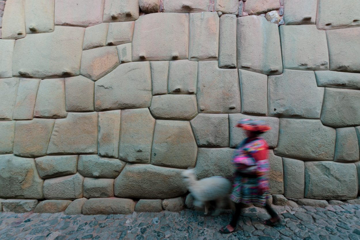 Muro Inca en Cusco, Peru.
