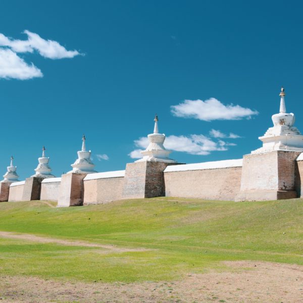 Monastère Erdene Zuu construit près de ruines de Karakorum en Mongolie